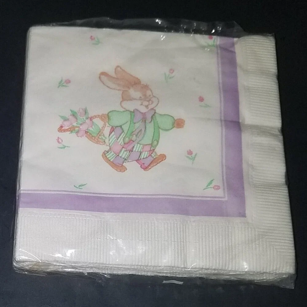 VTG Easter Bunny Luncheon Napkins 3 ply 13.5